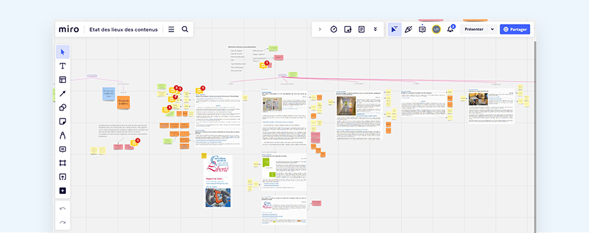 Extrait de l'atelier sur le travail des contenus